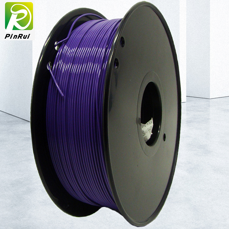 Pinrui 고품질 1kg 3D PLA 프린터 필라멘트 어두운 자주색 색상