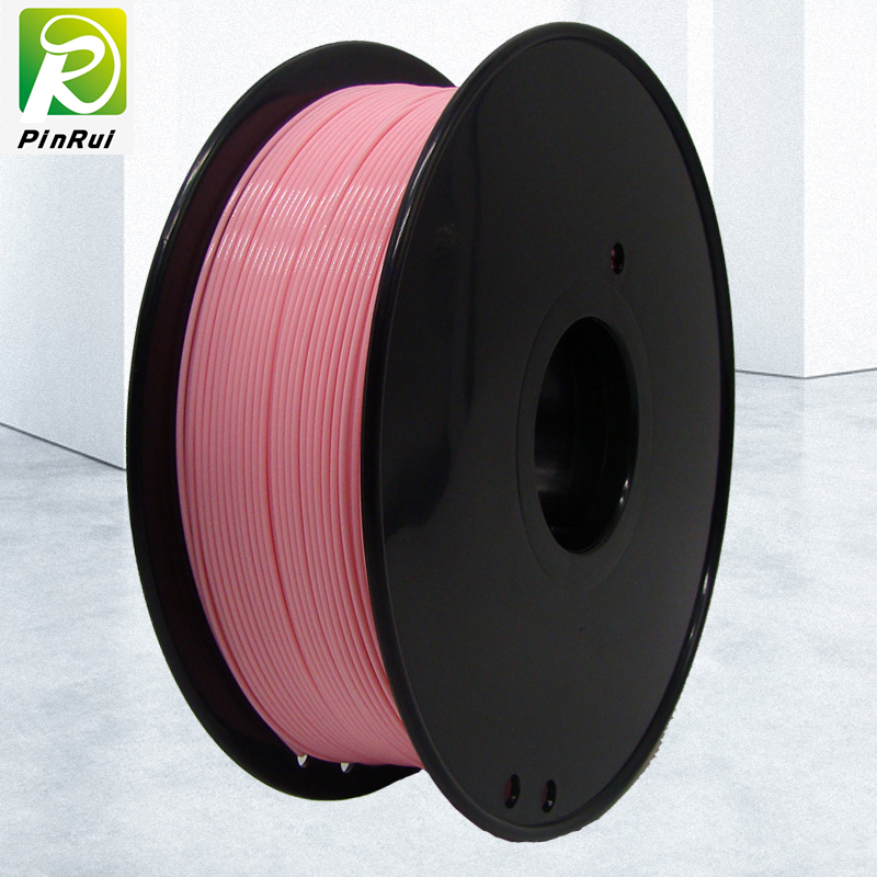 Pinrui 고품질 1kg 3D PLA 프린터 필라멘트 핑크 9284C 색상