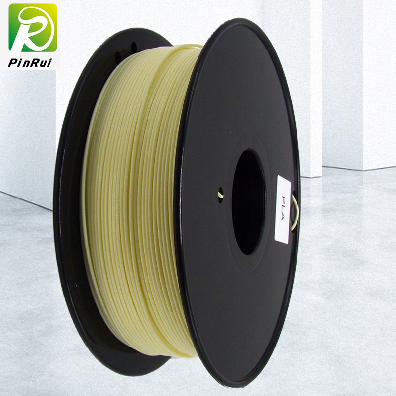 Pinrui 고품질 1KG 3D PLA 프린터 필라멘트 노란색 9140C 색상